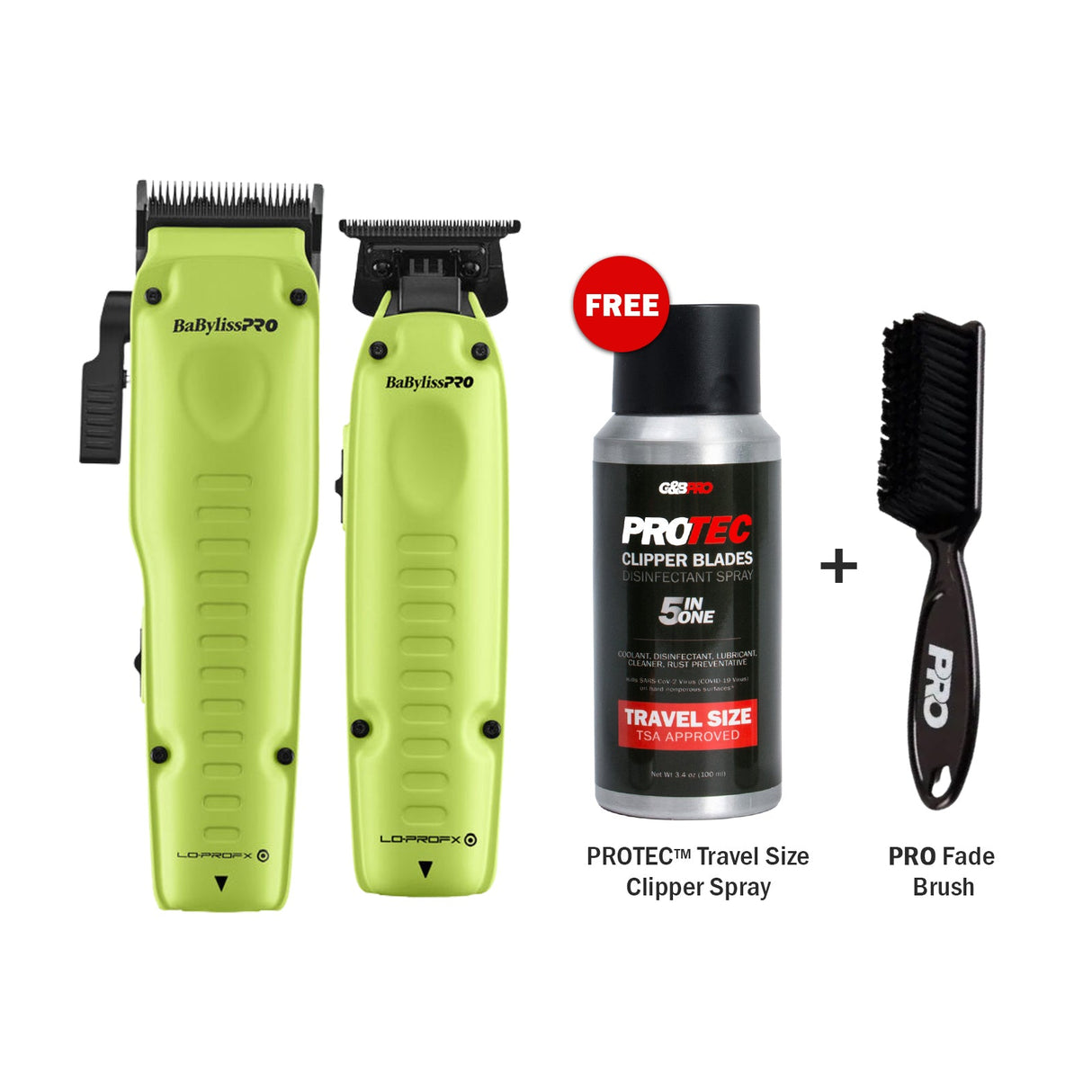 BaBylissPRO FXONE Lo-ProFX Combo (Neon) + PRO Essentials