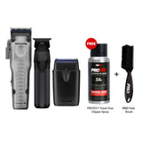 BaBylissPRO Lo Pro FXONE Clipper and Trimmer, UV Shaver + PRO Essentials