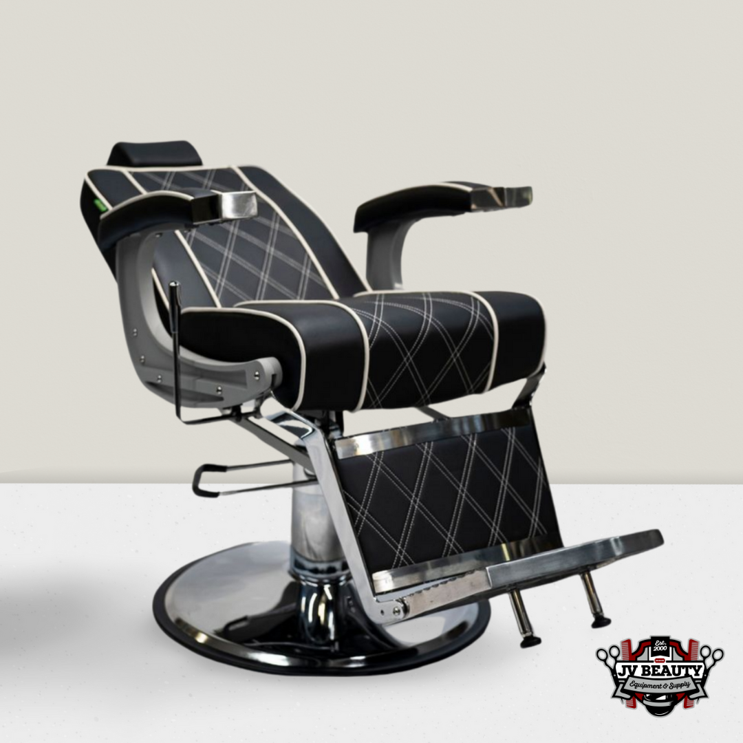 JV Shelby Black Barber Chair