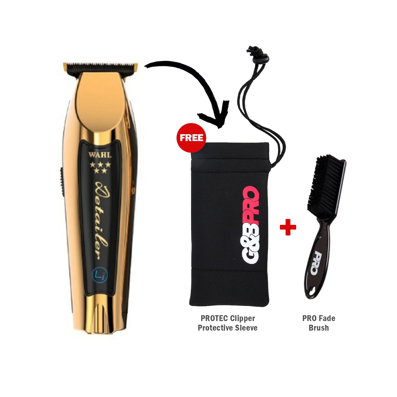 Wahl Detailer Li Gold Trimmer + PRO Essentials – The PROSHOP